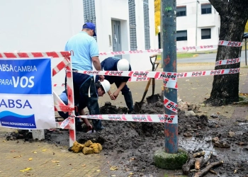 ABSA realizó tareas de mantenimiento y reparación en La Plata
