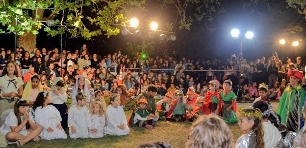 Pesebre viviente en San Luis Gonzaga